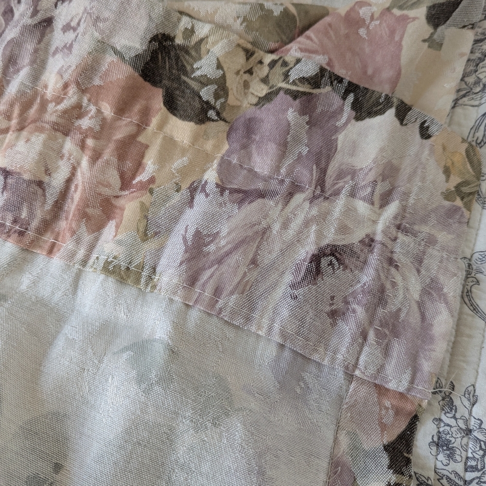 Vintage Floral Patterned Curtains Set Of 4 - Picture 3 of 6